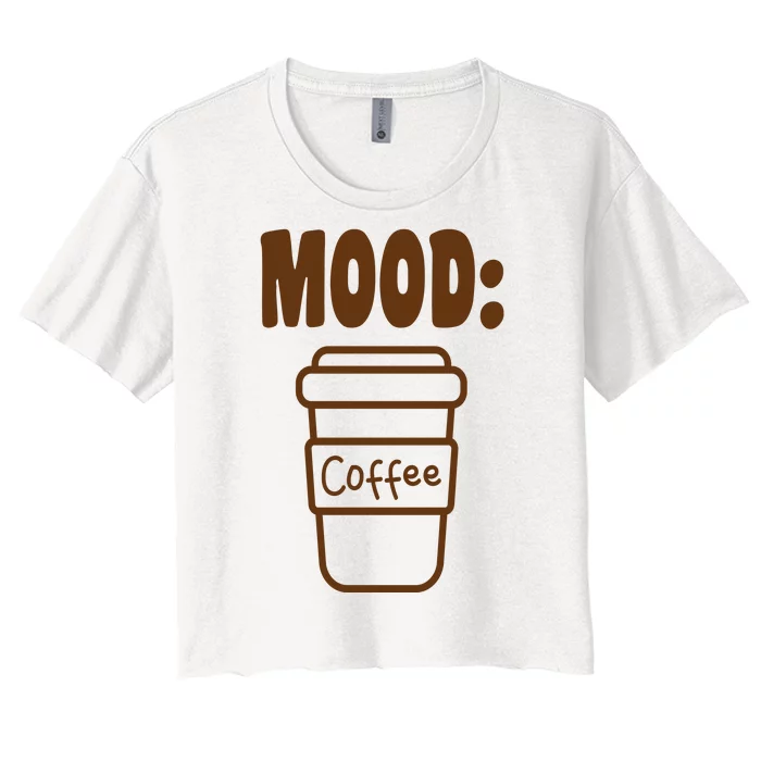 Mood Coffee Lover Women's Crop Top Tee