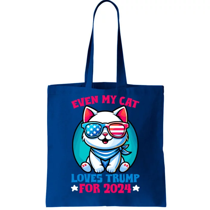 My Cat Loves Trump Cat Lover Kitten Owner President Trump Cool Gift Tote Bag