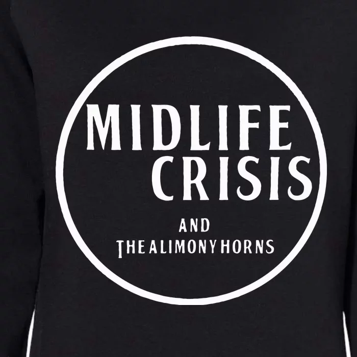 Midlife Crisis Logo 3 Womens California Wash Sweatshirt