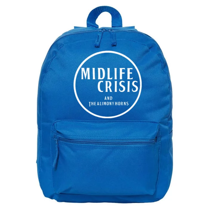 Midlife Crisis Logo 3 16 in Basic Backpack