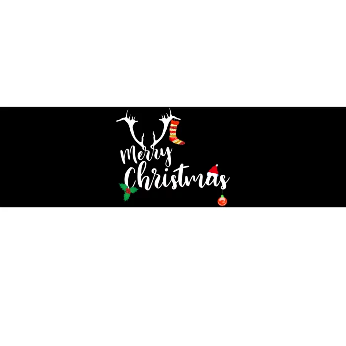 Merry Christmas Long Sleeve Bumper Sticker