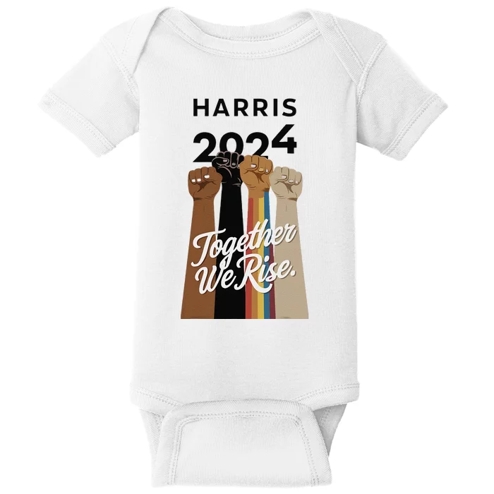 Multi Culture Lgbt Kamala Harris 2024 Baby Bodysuit