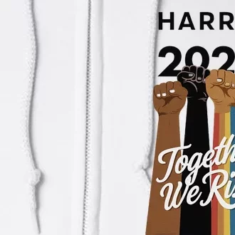 Multi Culture Lgbt Kamala Harris 2024 Full Zip Hoodie