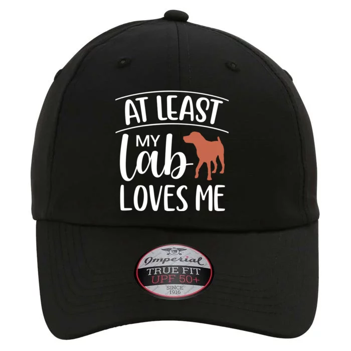 My Chocolate Lab Loves Me Labrador Dog Valentine's Day Cute Gift The Original Performance Cap