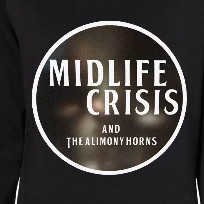 Midlife Crisis Logo 2 Womens California Wash Sweatshirt