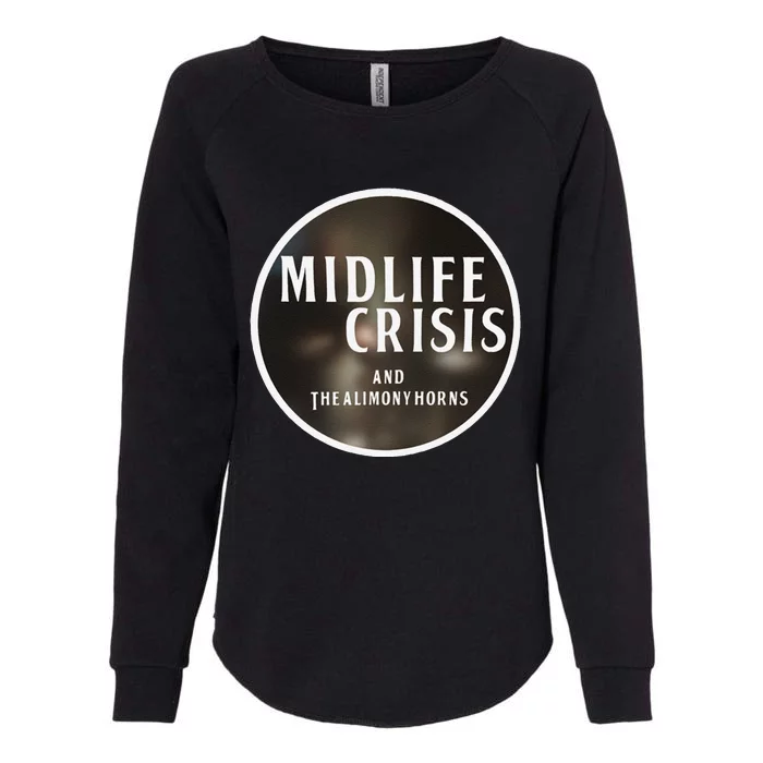 Midlife Crisis Logo 2 Womens California Wash Sweatshirt