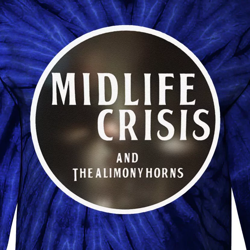 Midlife Crisis Logo 2 Tie-Dye Long Sleeve Shirt