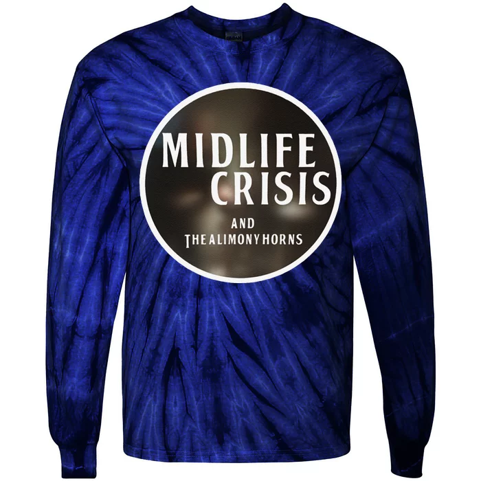 Midlife Crisis Logo 2 Tie-Dye Long Sleeve Shirt