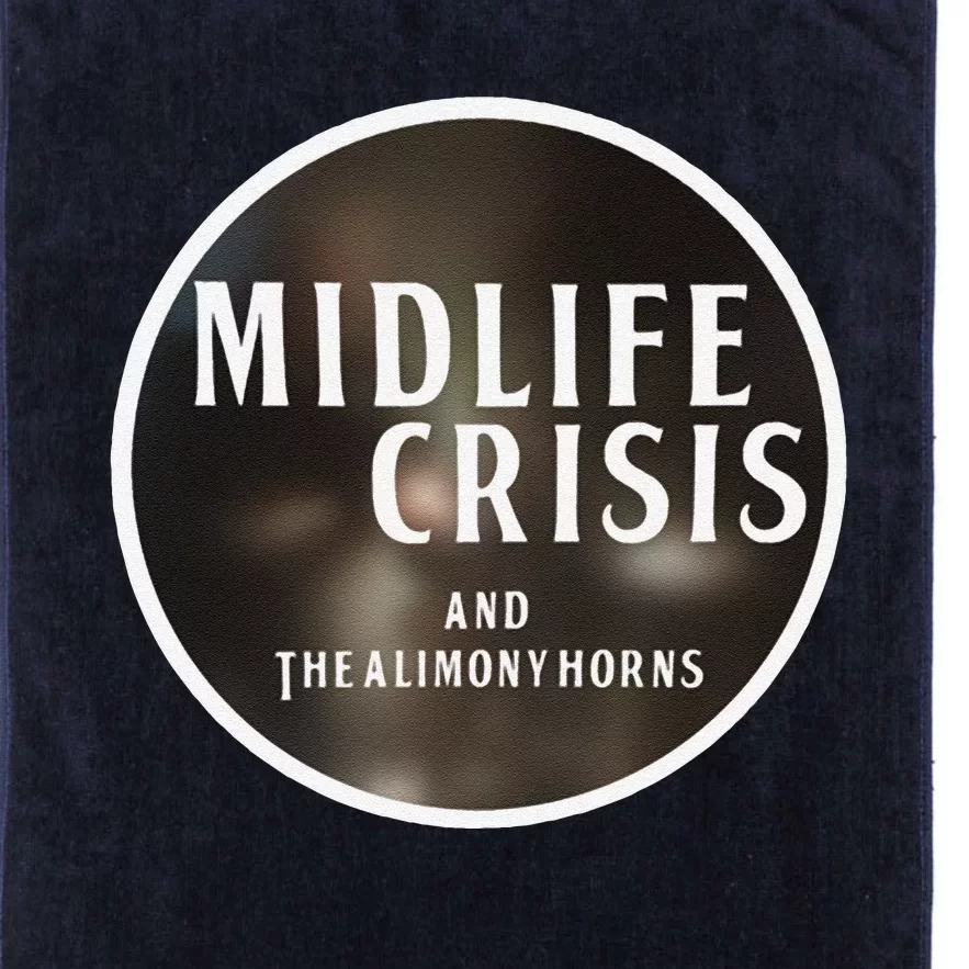 Midlife Crisis Logo 2 Platinum Collection Golf Towel