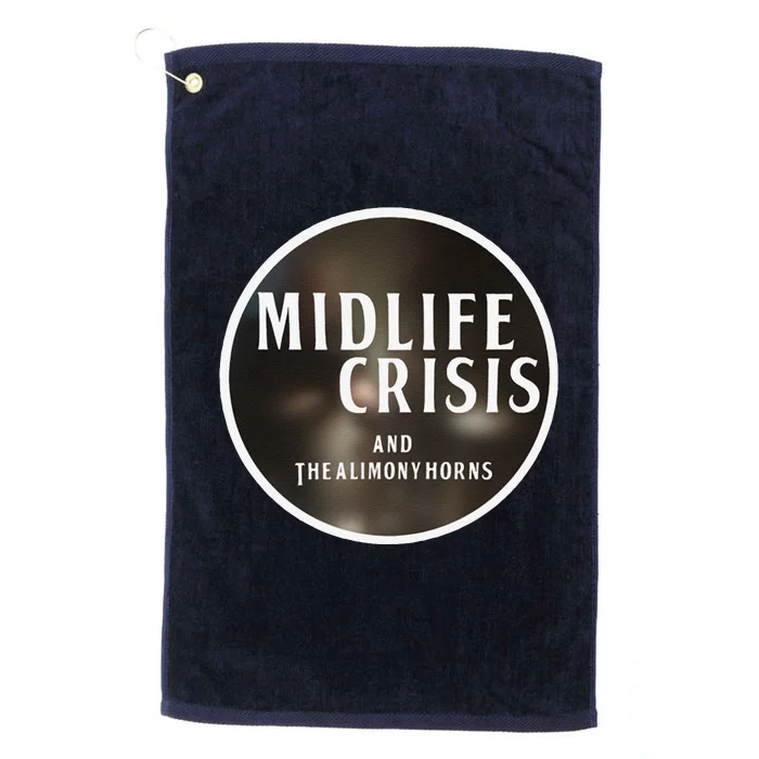 Midlife Crisis Logo 2 Platinum Collection Golf Towel