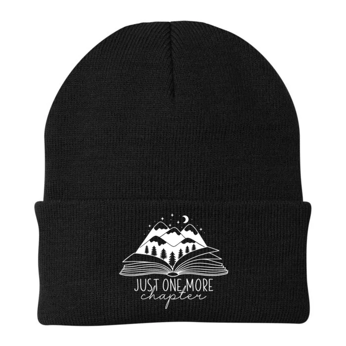 Mountain Camping Life Just One More Chapter Funny Book Lover Knit Cap Winter Beanie