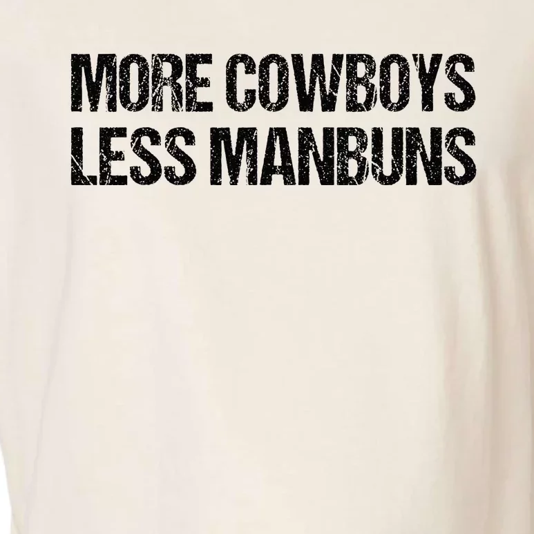 More Cowboys Less Manbuns Western Rodeo Country Charm Garment-Dyed Women's Muscle Tee