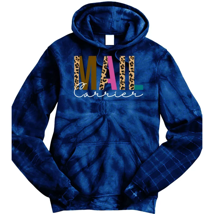 Mail Carrier Leopard Cute Gift Tie Dye Hoodie