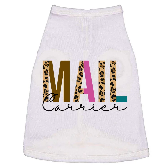 Mail Carrier Leopard Cute Gift Doggie Tank