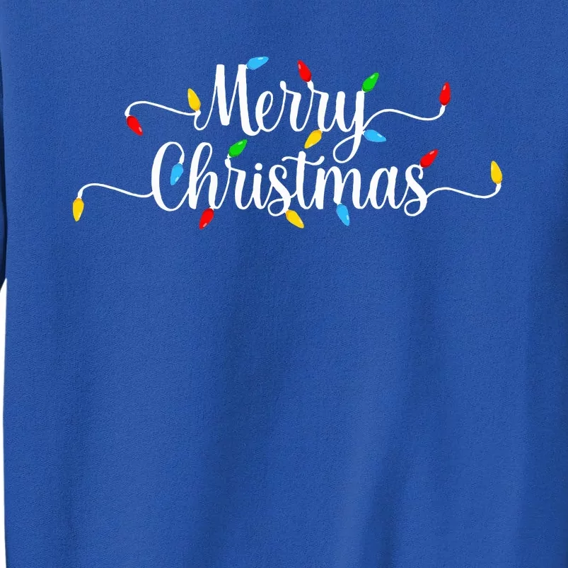 Merry Christmas Lights Xmas Tall Sweatshirt