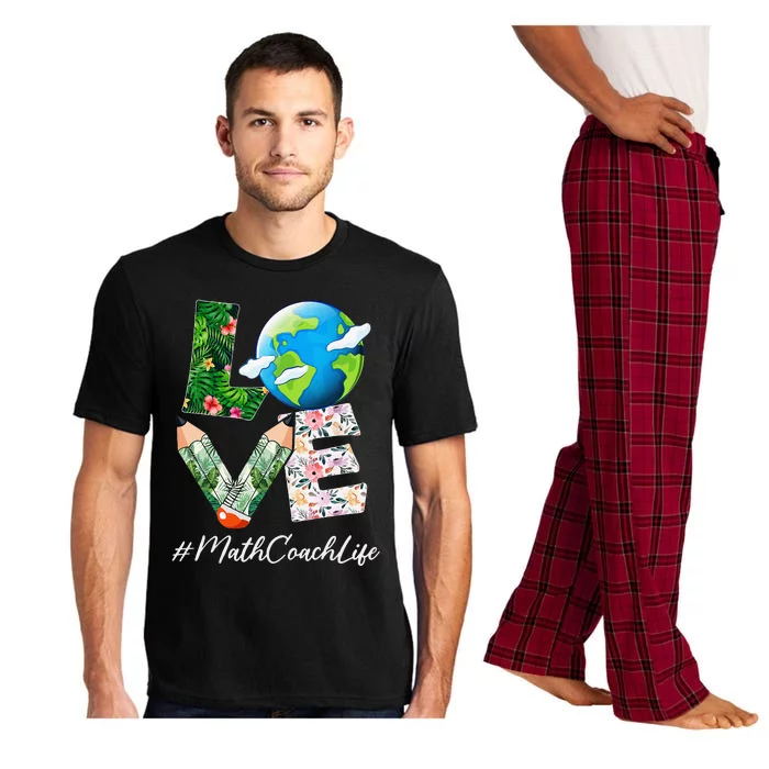 Math Coach Love World Earth Day Anniversary Save The Planet Pajama Set