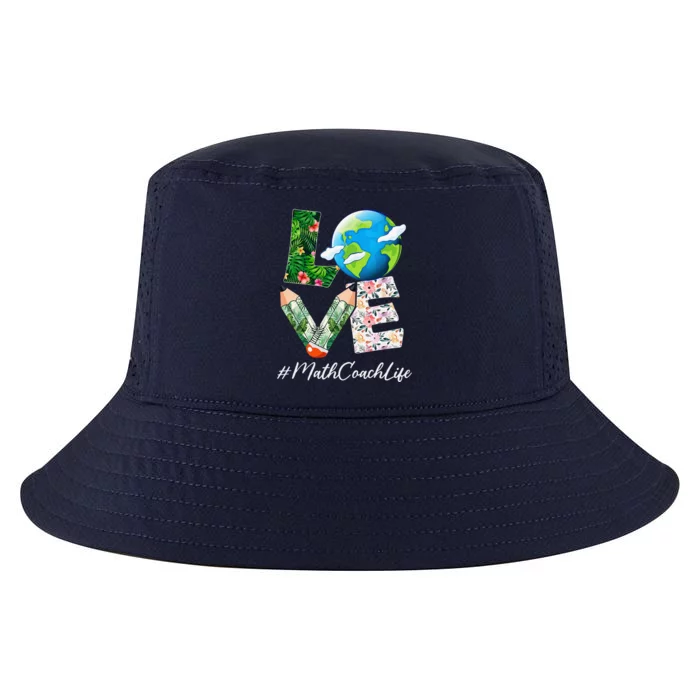 Math Coach Love World Earth Day Anniversary Save The Planet Cool Comfort Performance Bucket Hat