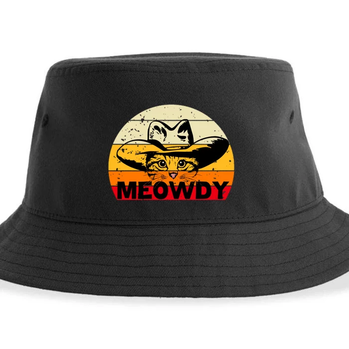 Meowdy Cat Lover Sustainable Bucket Hat