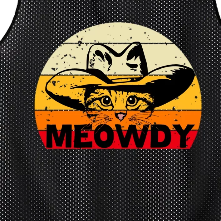 Meowdy Cat Lover Mesh Reversible Basketball Jersey Tank