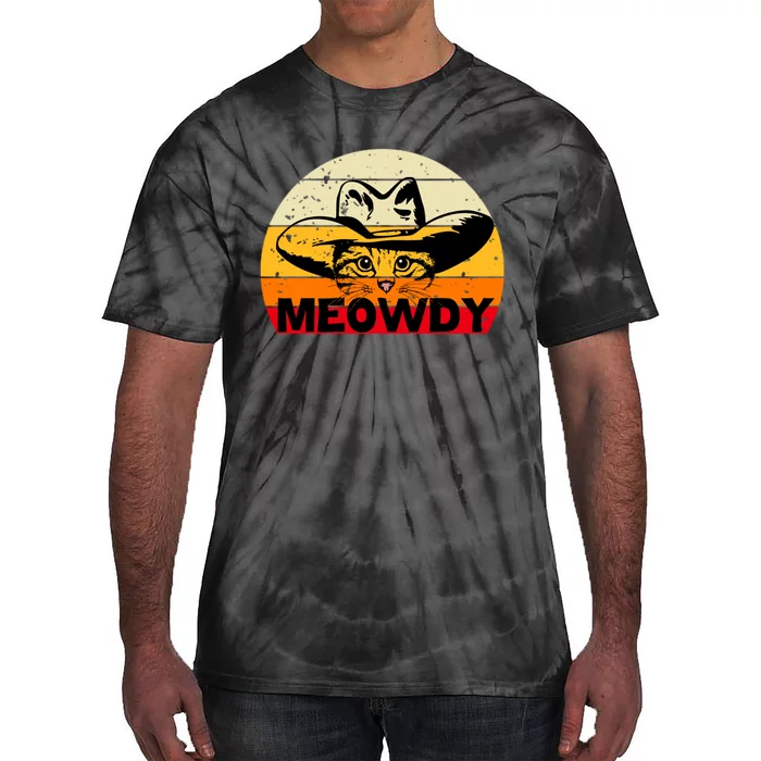 Meowdy Cat Lover Tie-Dye T-Shirt