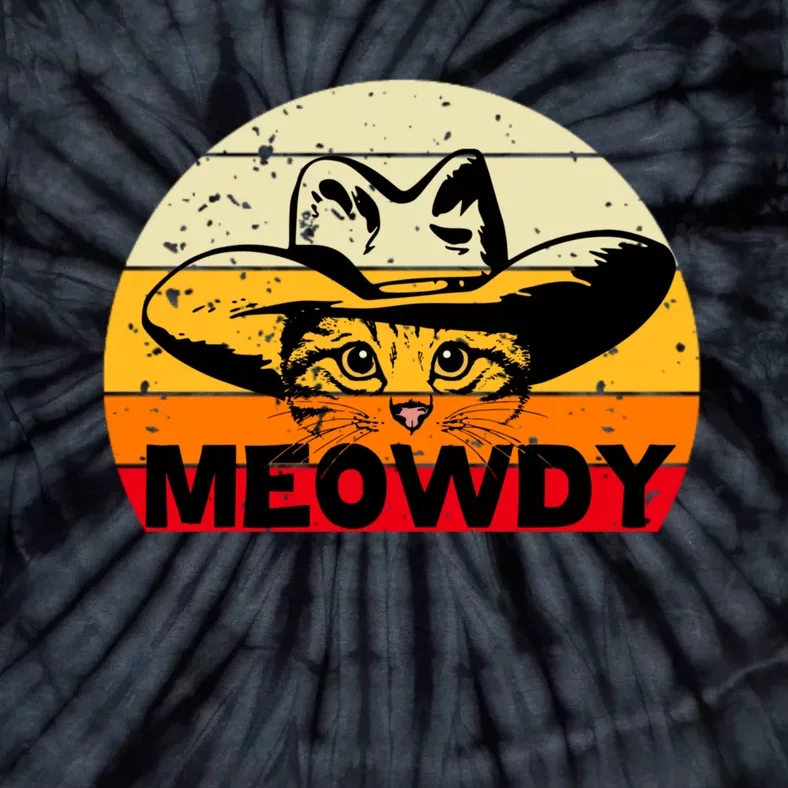 Meowdy Cat Lover Tie-Dye T-Shirt