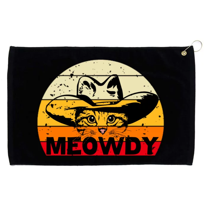 Meowdy Cat Lover Grommeted Golf Towel