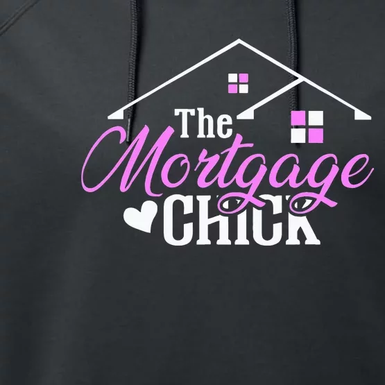 Mortgage Chick Loan Officer Performance Fleece Hoodie