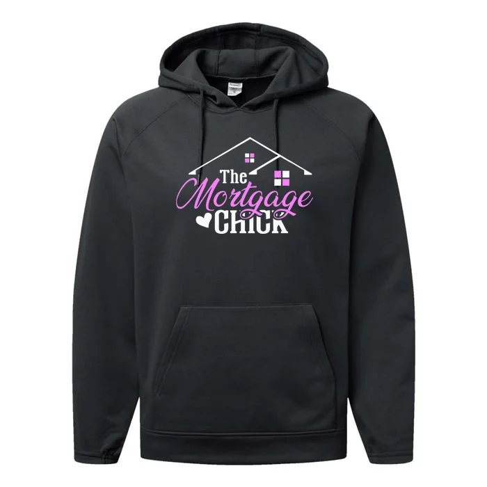 Mortgage Chick Loan Officer Performance Fleece Hoodie