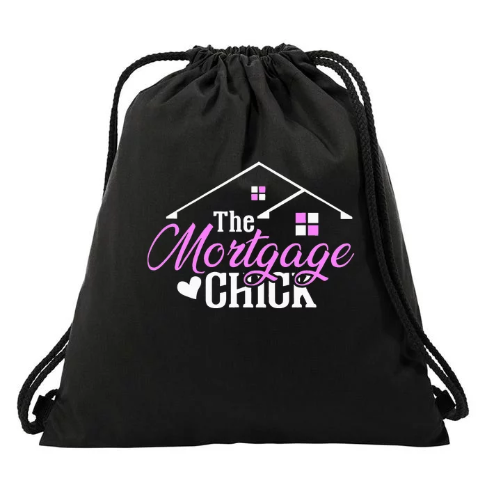 Mortgage Chick Loan Officer Drawstring Bag