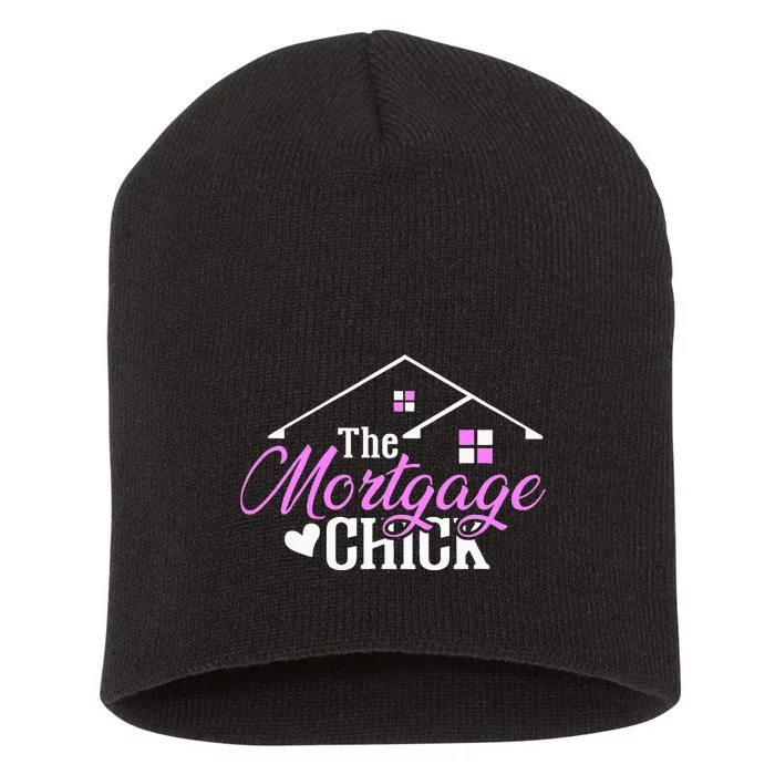 Mortgage Chick Loan Officer Short Acrylic Beanie