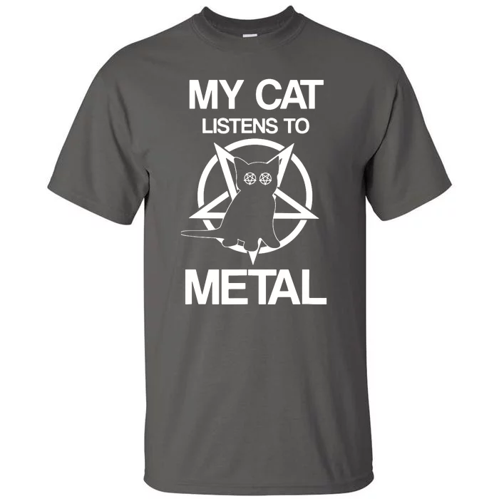 My Cat Listens To Metal Tall T-Shirt