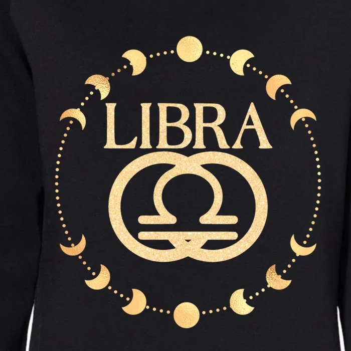 Moon Cycle Libra Zodiac Funny Gift Womens California Wash Sweatshirt