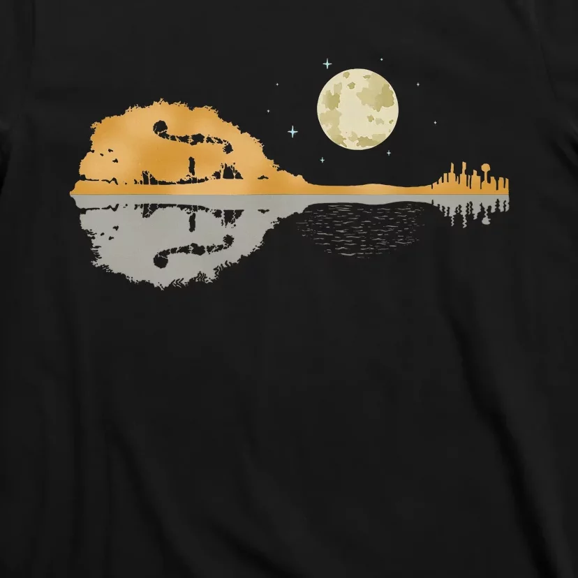 Mandolin Country Music Moon Bluegrass T-Shirt