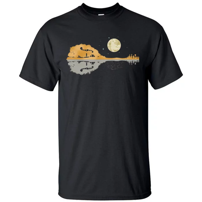 Mandolin Country Music Moon Bluegrass Tall T-Shirt