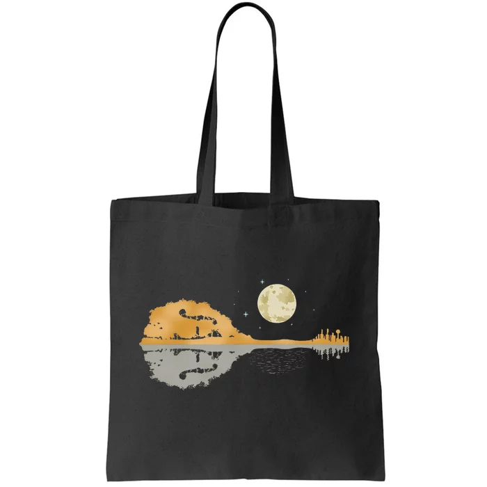 Mandolin Country Music Moon Bluegrass Tote Bag