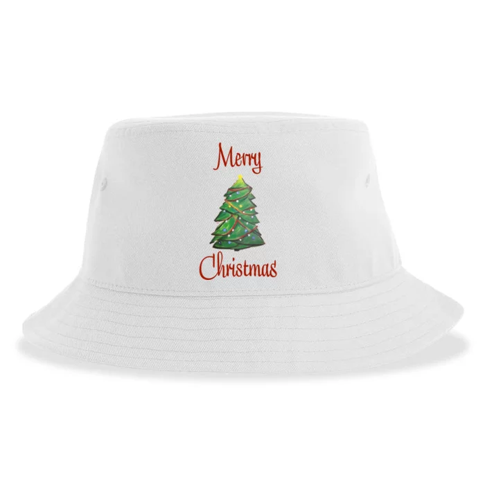 Merry Christmas Sustainable Bucket Hat