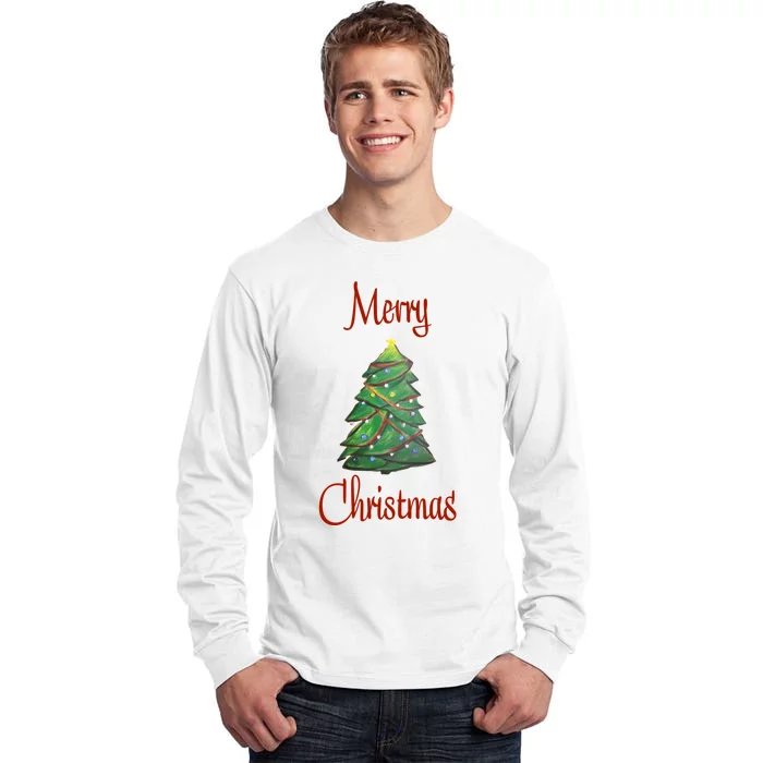 Merry Christmas Tall Long Sleeve T-Shirt