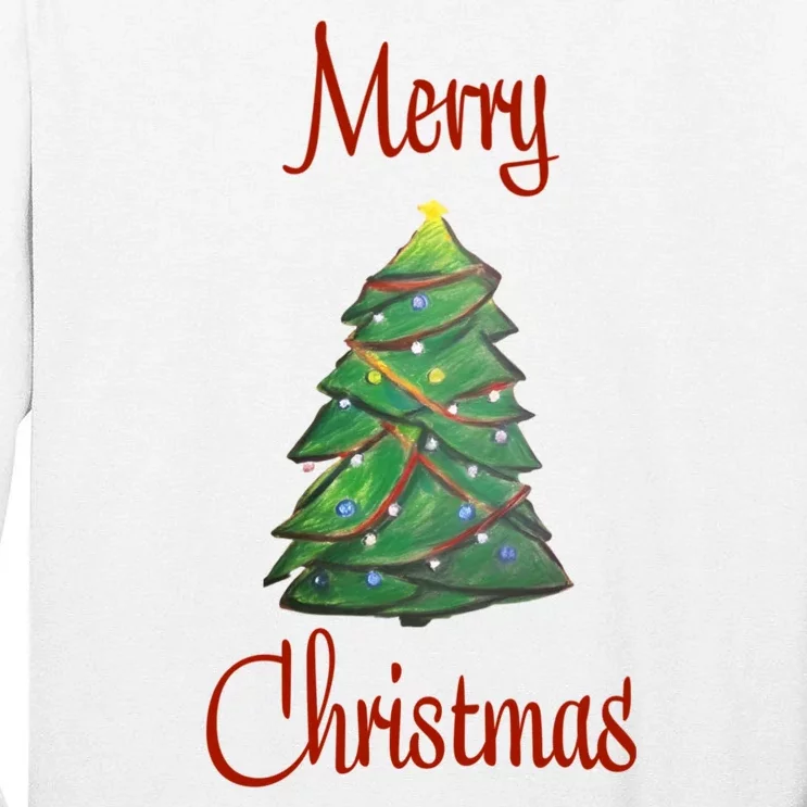 Merry Christmas Tall Long Sleeve T-Shirt