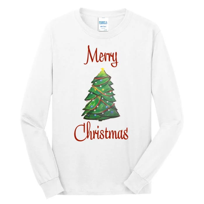 Merry Christmas Tall Long Sleeve T-Shirt