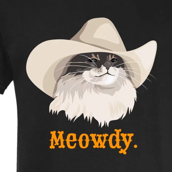 Meowdy Cat Meme Garment-Dyed Heavyweight T-Shirt