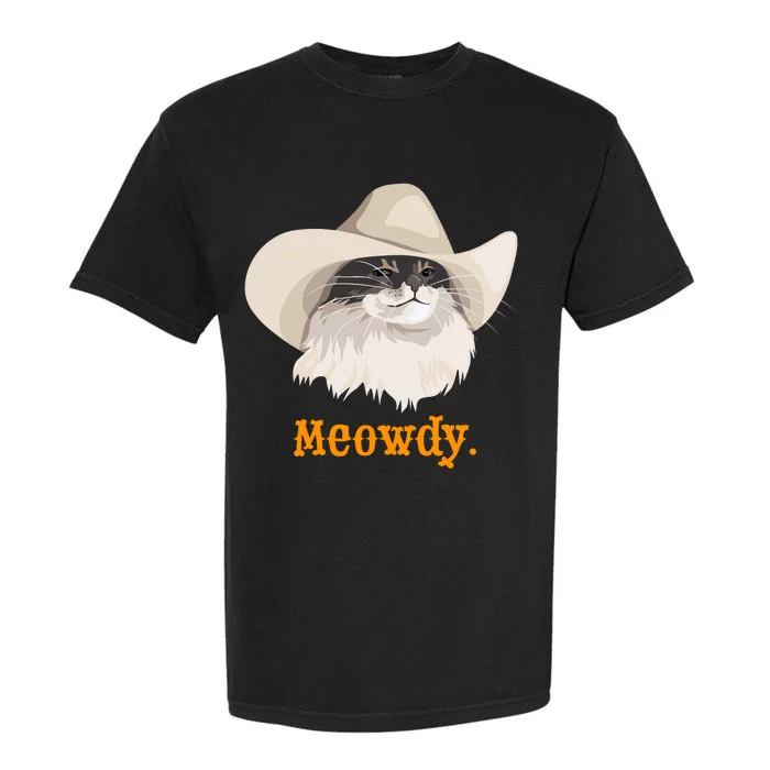 Meowdy Cat Meme Garment-Dyed Heavyweight T-Shirt