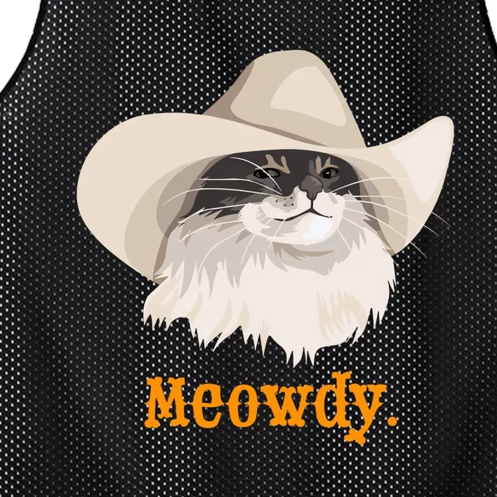 Meowdy Cat Meme Mesh Reversible Basketball Jersey Tank