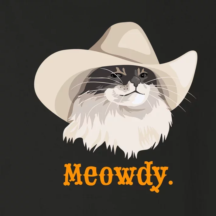 Meowdy Cat Meme Toddler Long Sleeve Shirt