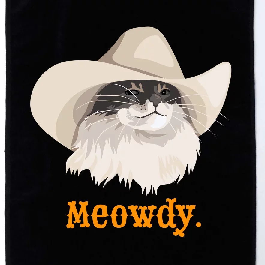 Meowdy Cat Meme Platinum Collection Golf Towel