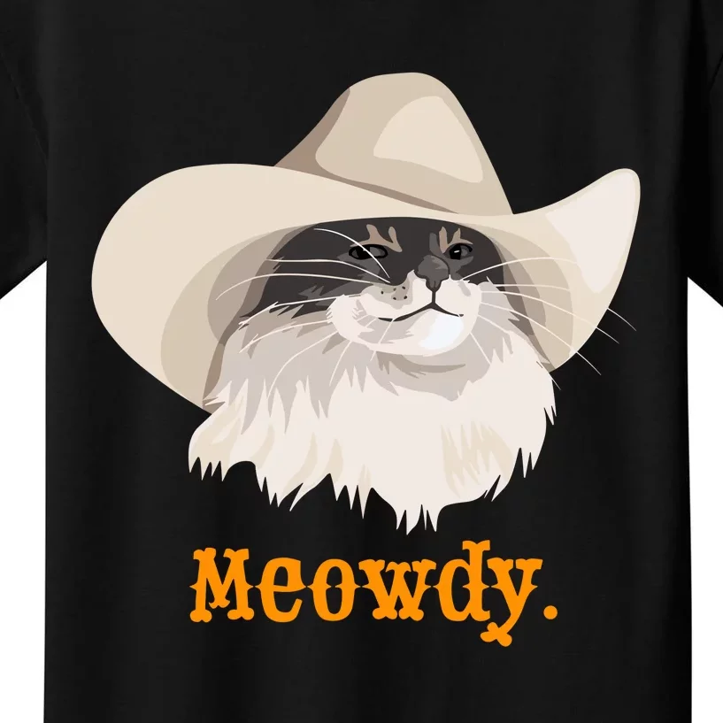 Meowdy Cat Meme Kids T-Shirt