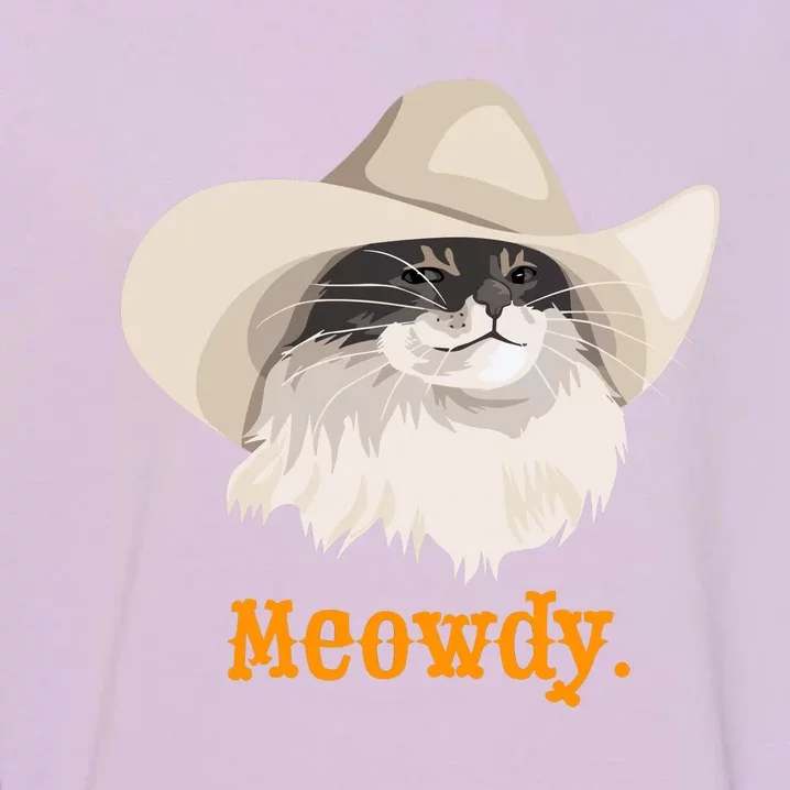 Meowdy Cat Meme Garment-Dyed Sweatshirt