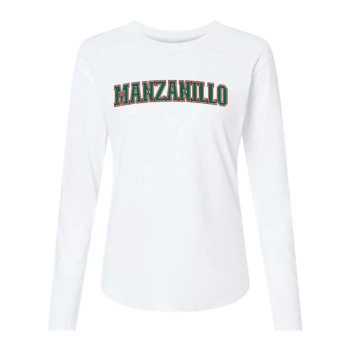 Mexico Colima Mexican Pride Manzanillo Womens Cotton Relaxed Long Sleeve T-Shirt