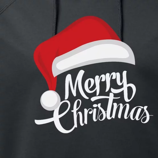 Merry Christmas Performance Fleece Hoodie