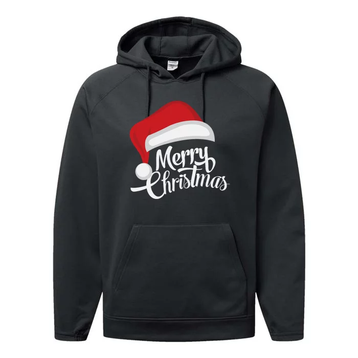 Merry Christmas Performance Fleece Hoodie