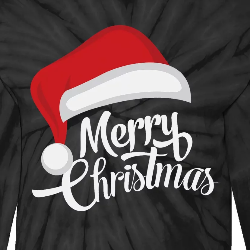 Merry Christmas Tie-Dye Long Sleeve Shirt